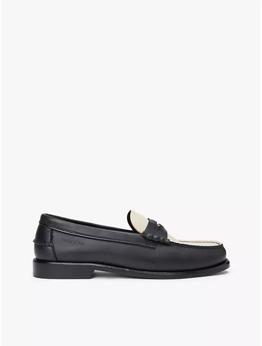 Mocassin Penny en cuir colorblock