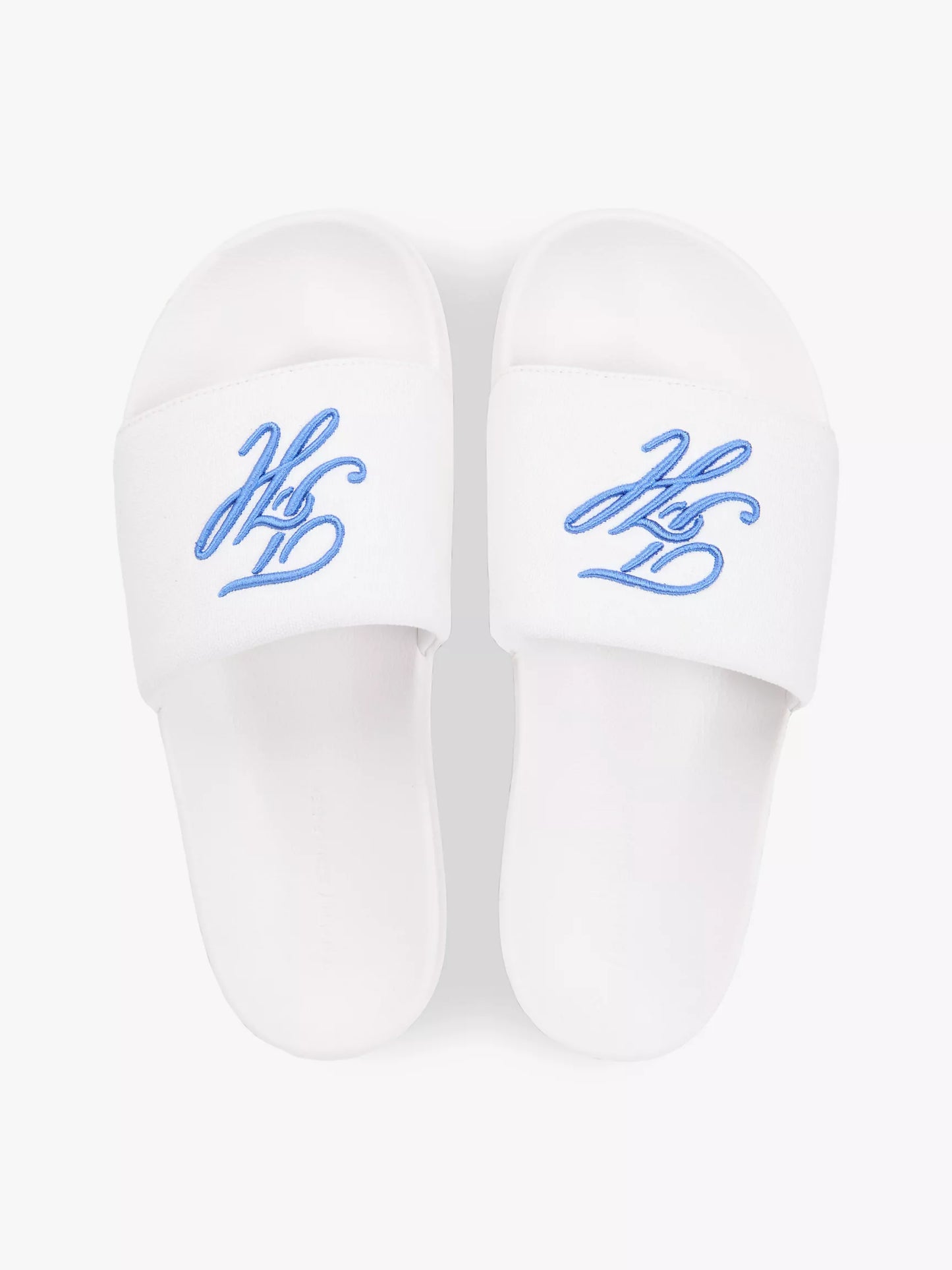 Claquettes de piscine en toile à monogramme script
