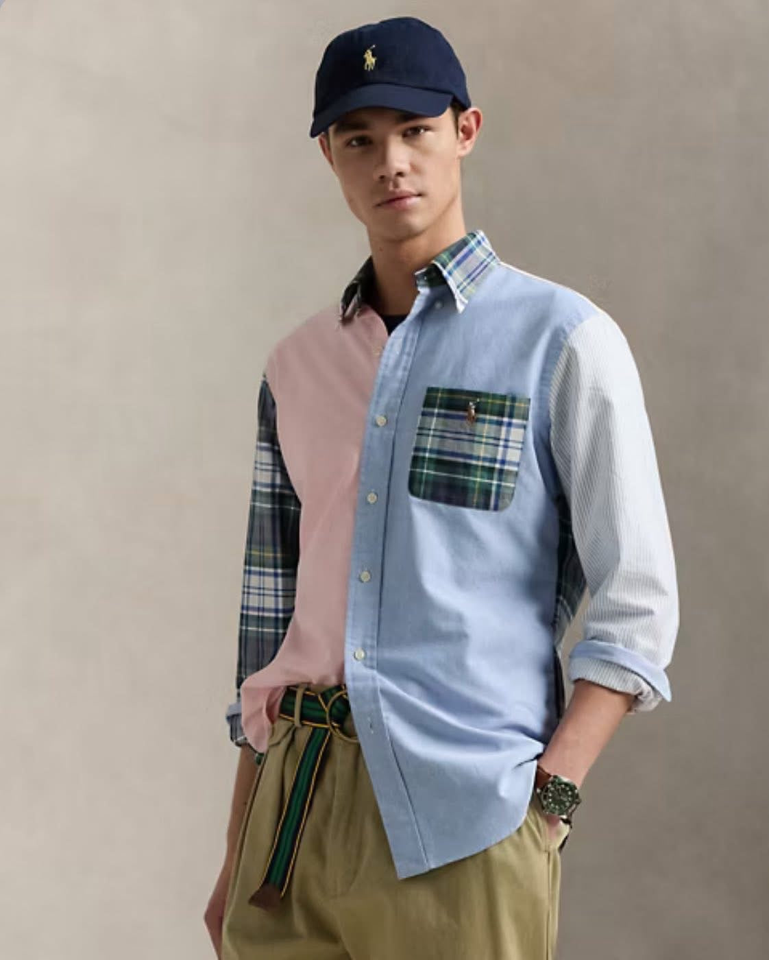 Chemise Oxford Classic Fit à motifs