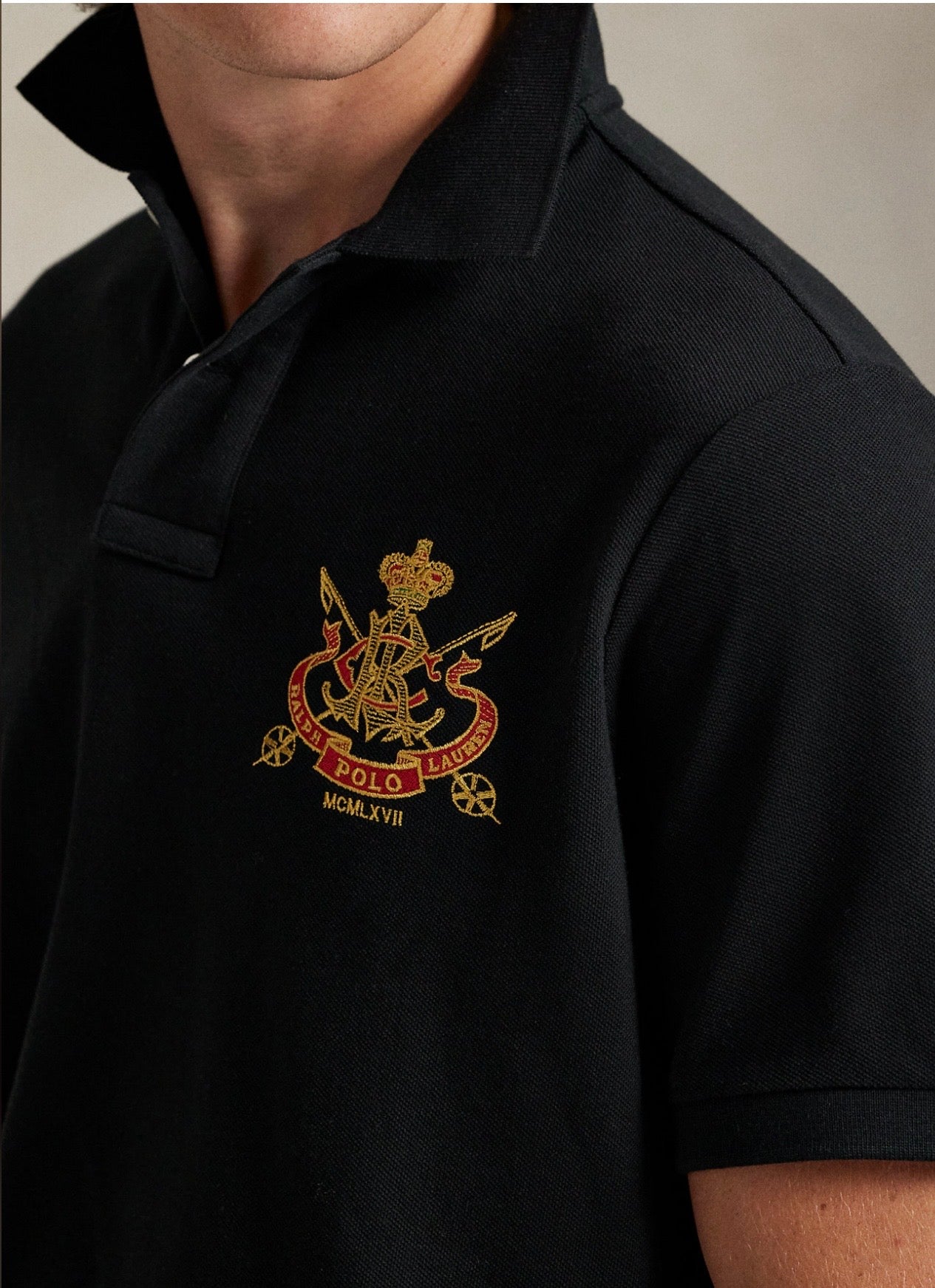 Polo en maille Classic Fit avec écusson