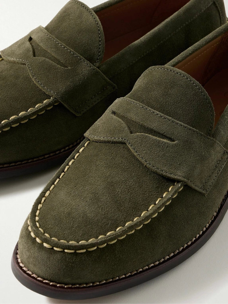 Mocassins Penny Alston en daim vert