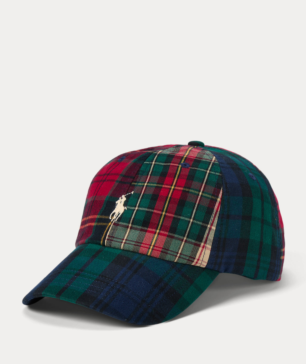 Casquette à logo à carreaux