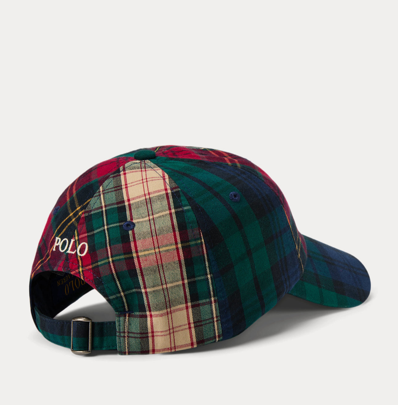 Casquette à logo à carreaux