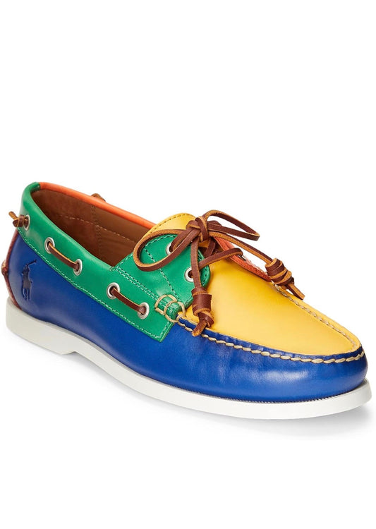 Chaussures nautiques en cuir Merton à design color block