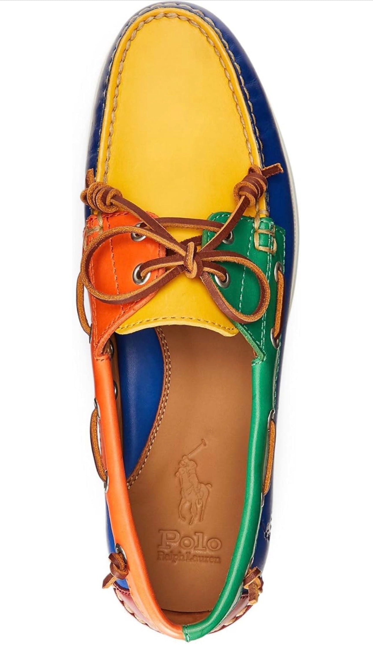 Chaussures nautiques en cuir Merton à design color block