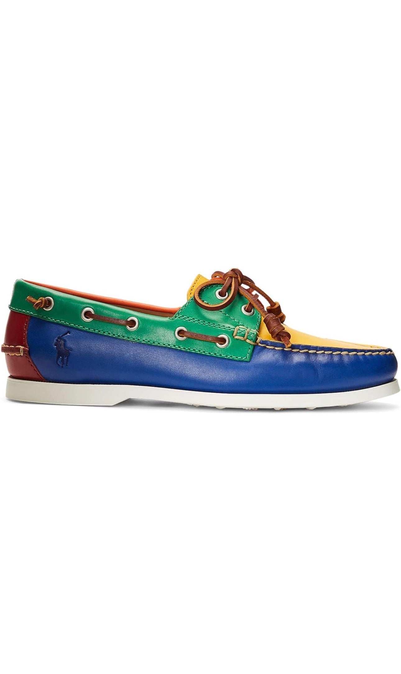 Chaussures nautiques en cuir Merton à design color block