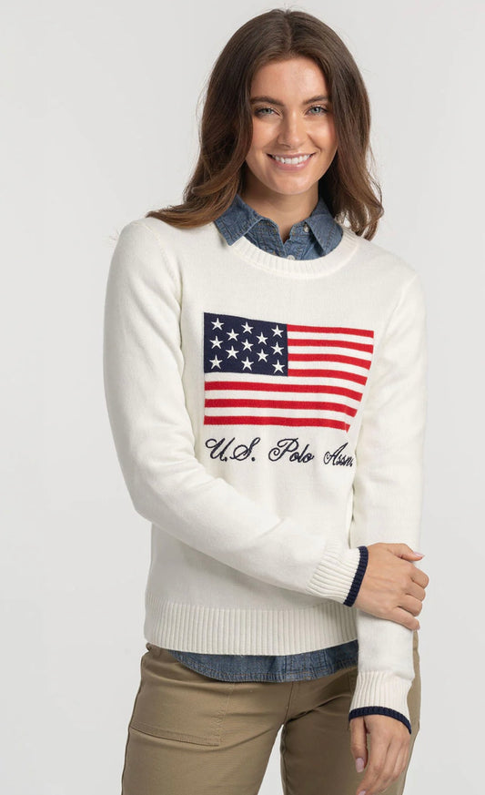 Pull col rond drapeau américain (Copy)