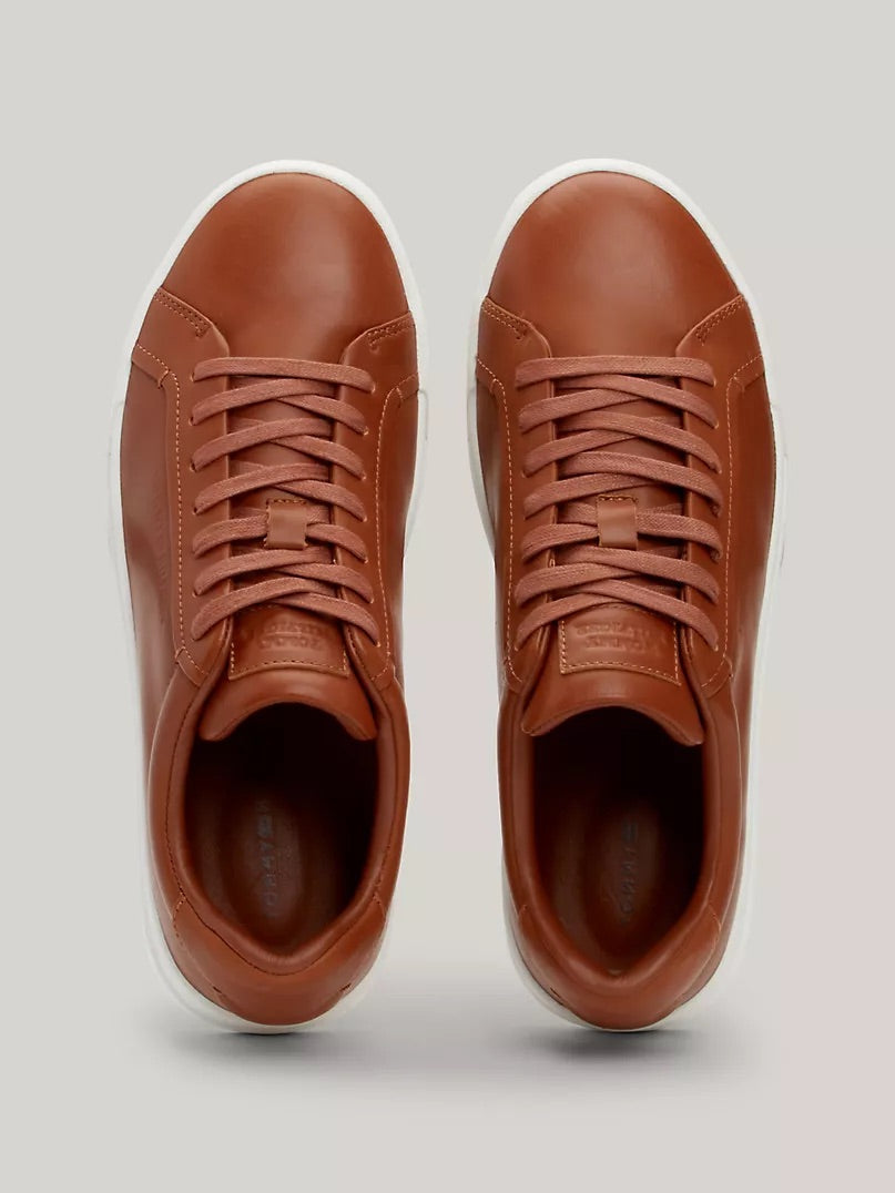 Baskets en cuir à semelle cupsole