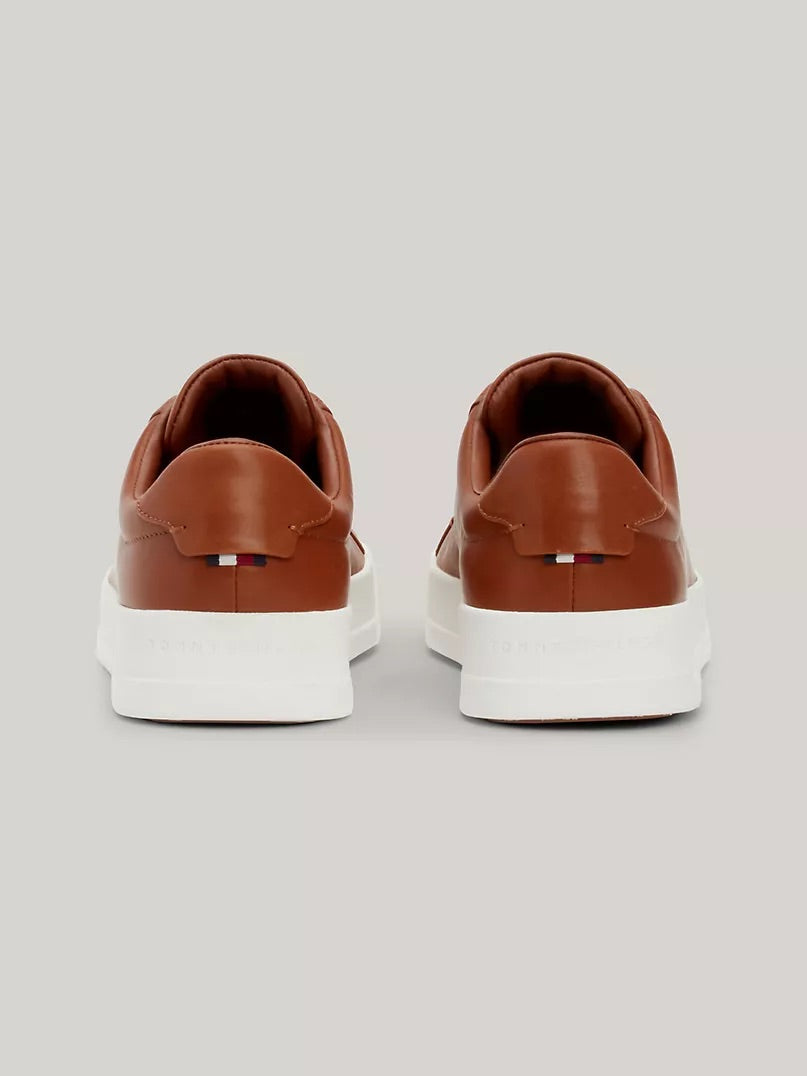 Baskets en cuir à semelle cupsole