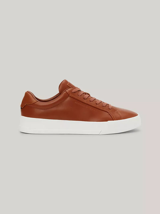 Baskets en cuir à semelle cupsole