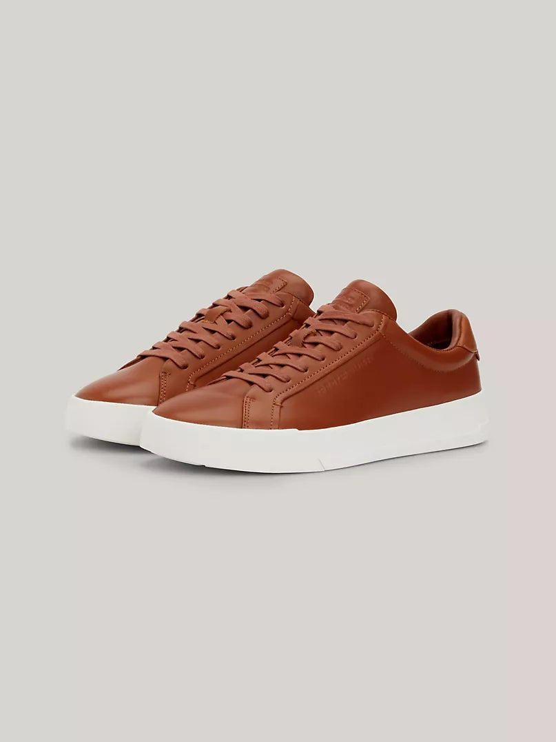 Baskets en cuir à semelle cupsole