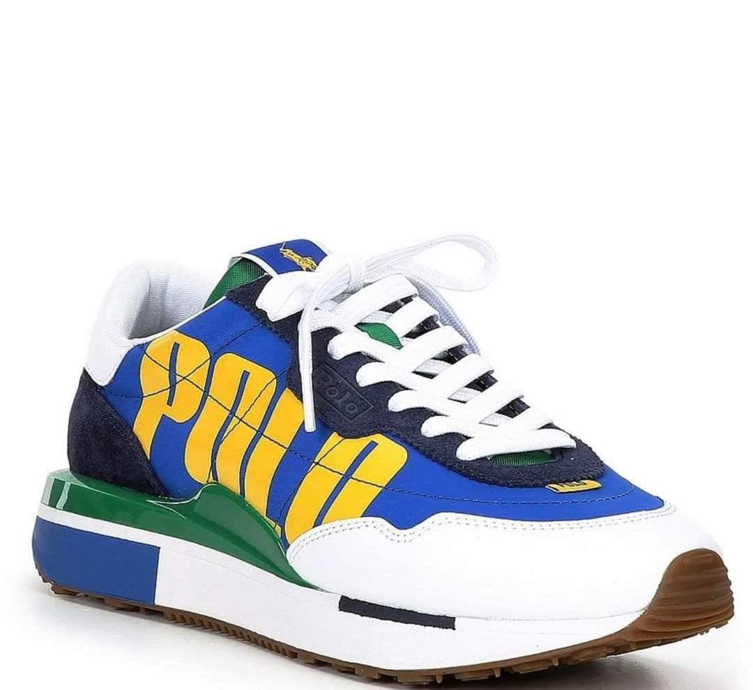 Sneakers Train 89 en cuir et toile pour homme