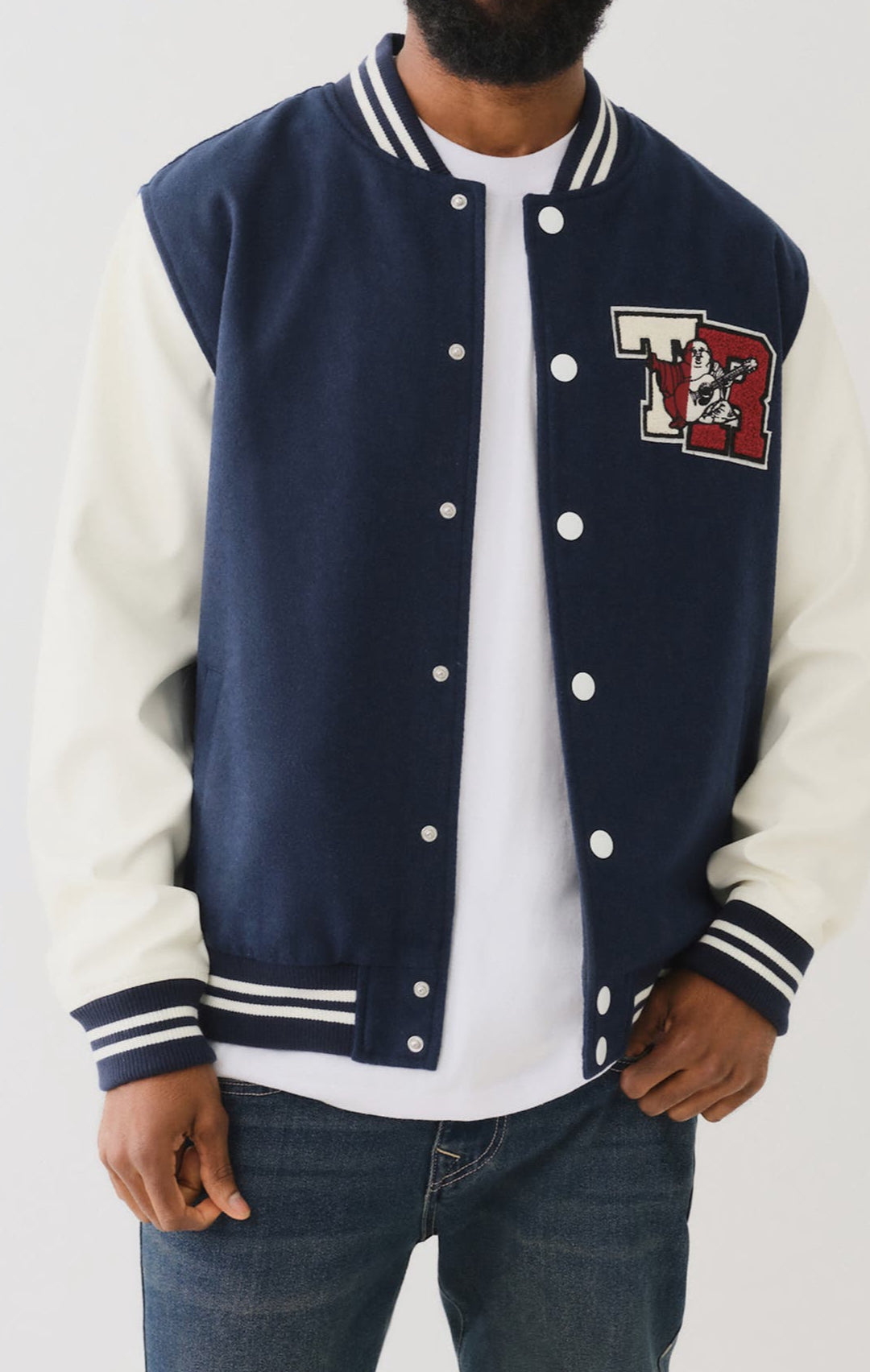 Veste universitaire avec écusson de fer à cheval