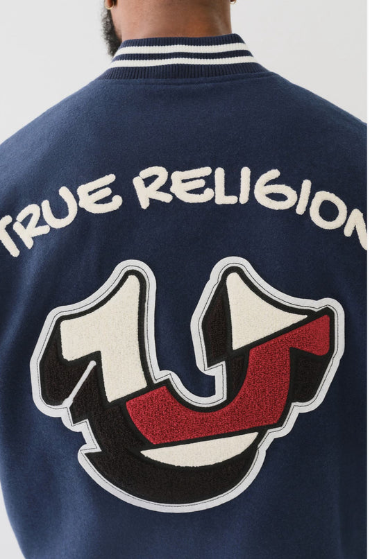 Veste universitaire avec écusson de fer à cheval