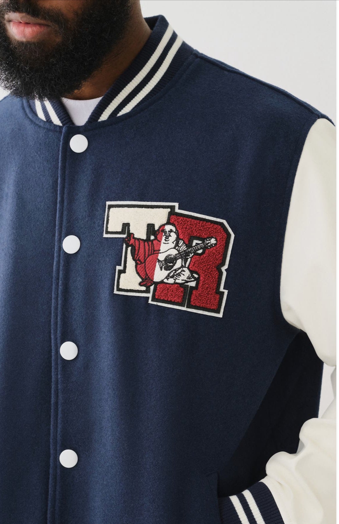 Veste universitaire avec écusson de fer à cheval