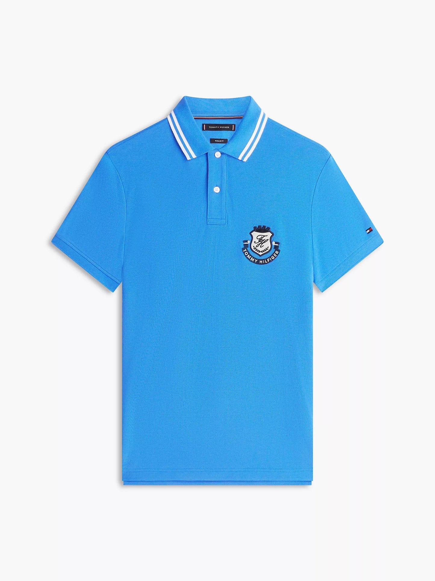 Polo en piqué avec monogramme et écusson, coupe régulière (