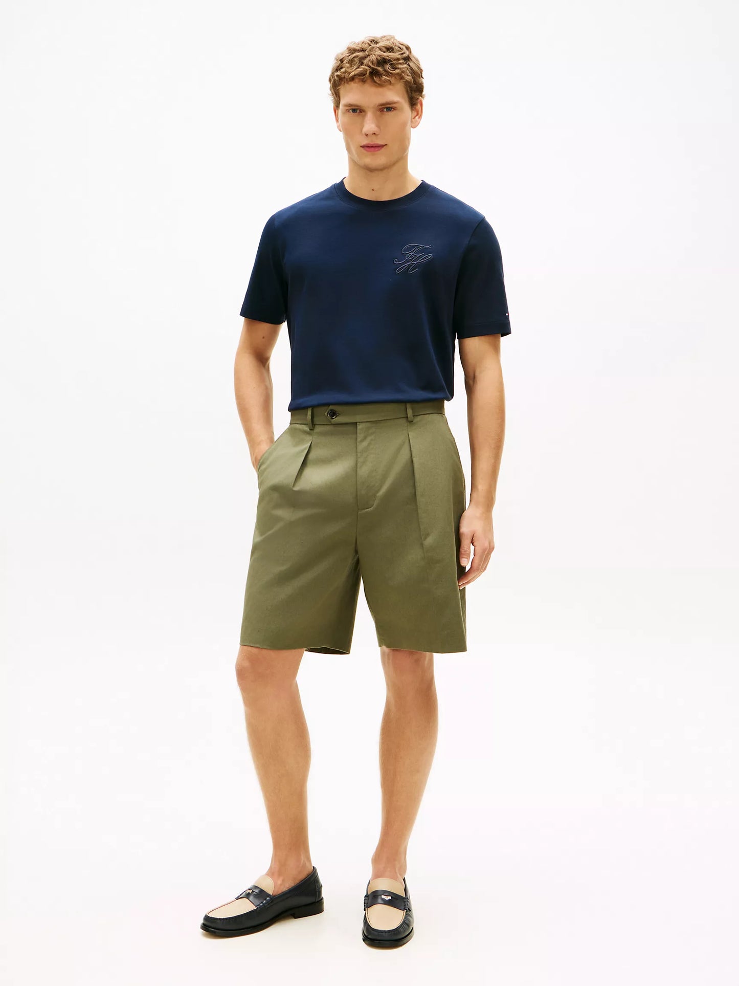T-shirt Tommy Hilfiger Interlock à monogramme signature