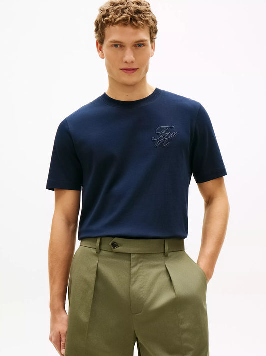 T-shirt Tommy Hilfiger Interlock à monogramme signature