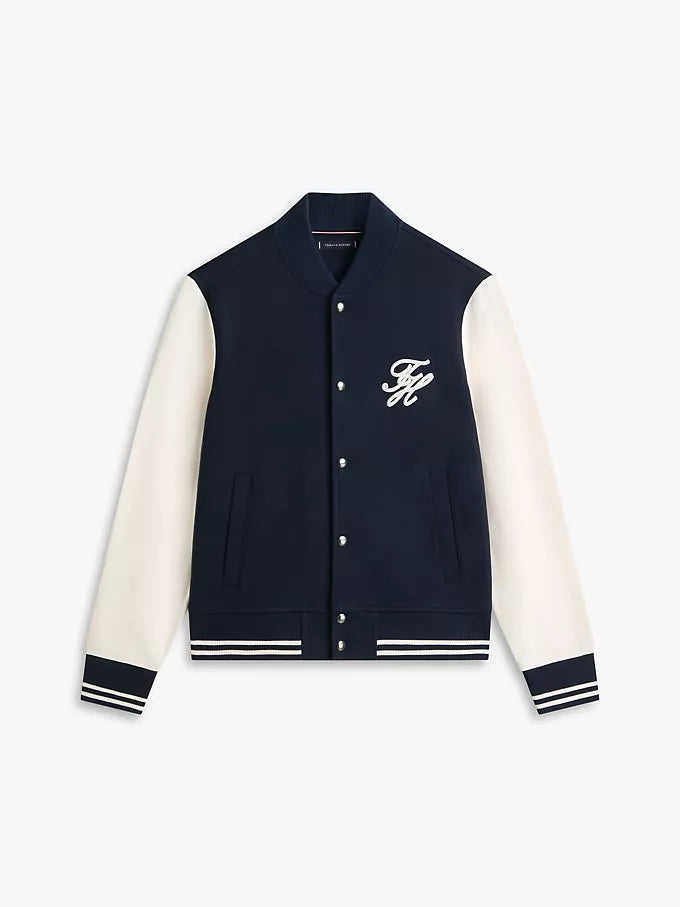 Veste Universitaire  en tissu Terry lourd avec monogramme Script