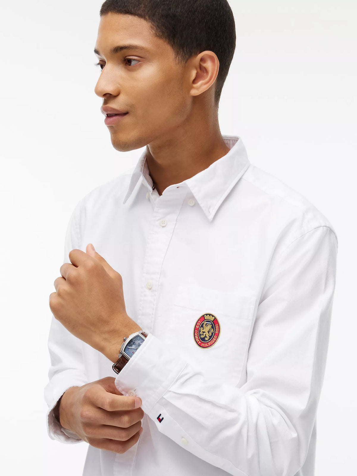 Chemise Oxford Classic Fit à logo écusson