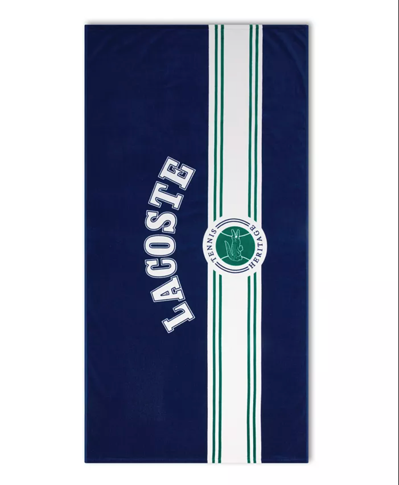 Lacoste Maison Serviette de plage en coton Lacoste avec écusson emblématique