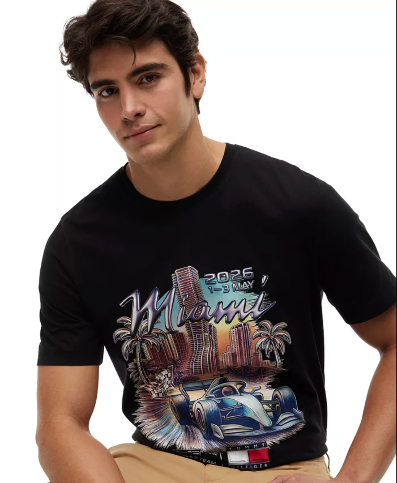 T-shirt graphique Miami Tommy Hilfiger x Cadillac F1® pour homme