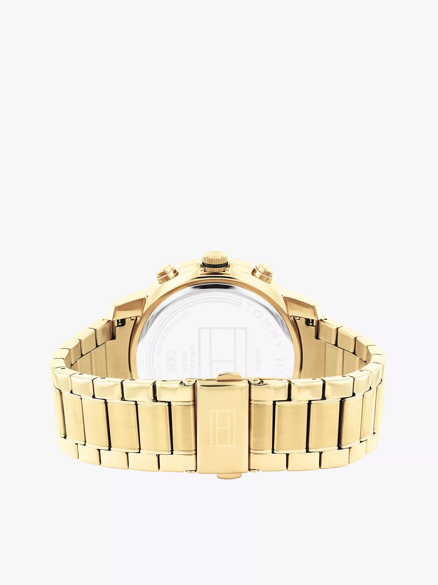 Montre décontractée avec bracelet plaqué or