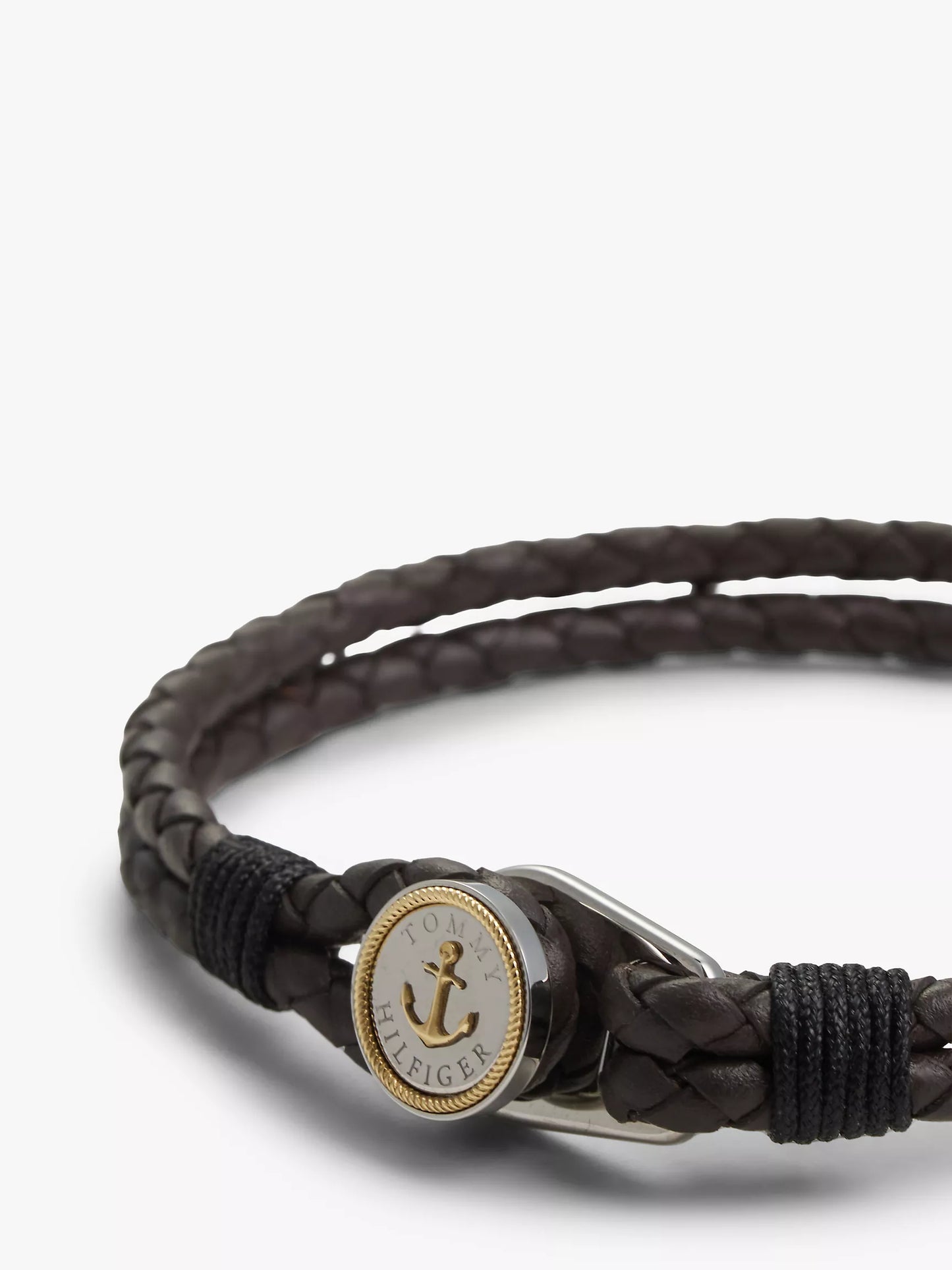 Bracelet nautique tressé en cuir Tommy Hilfiger