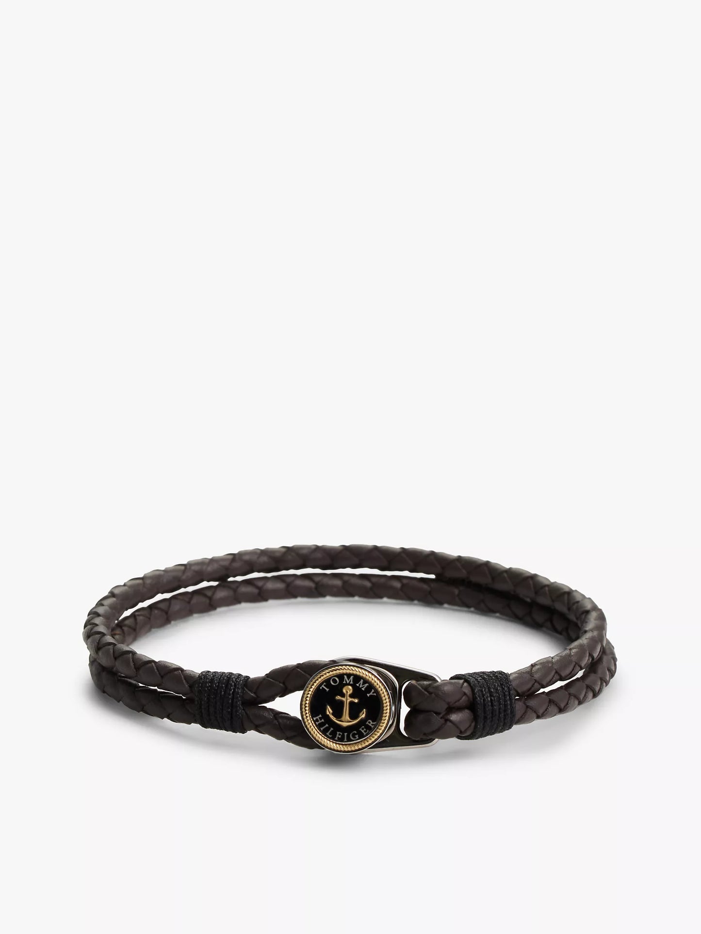 Bracelet nautique tressé en cuir Tommy Hilfiger