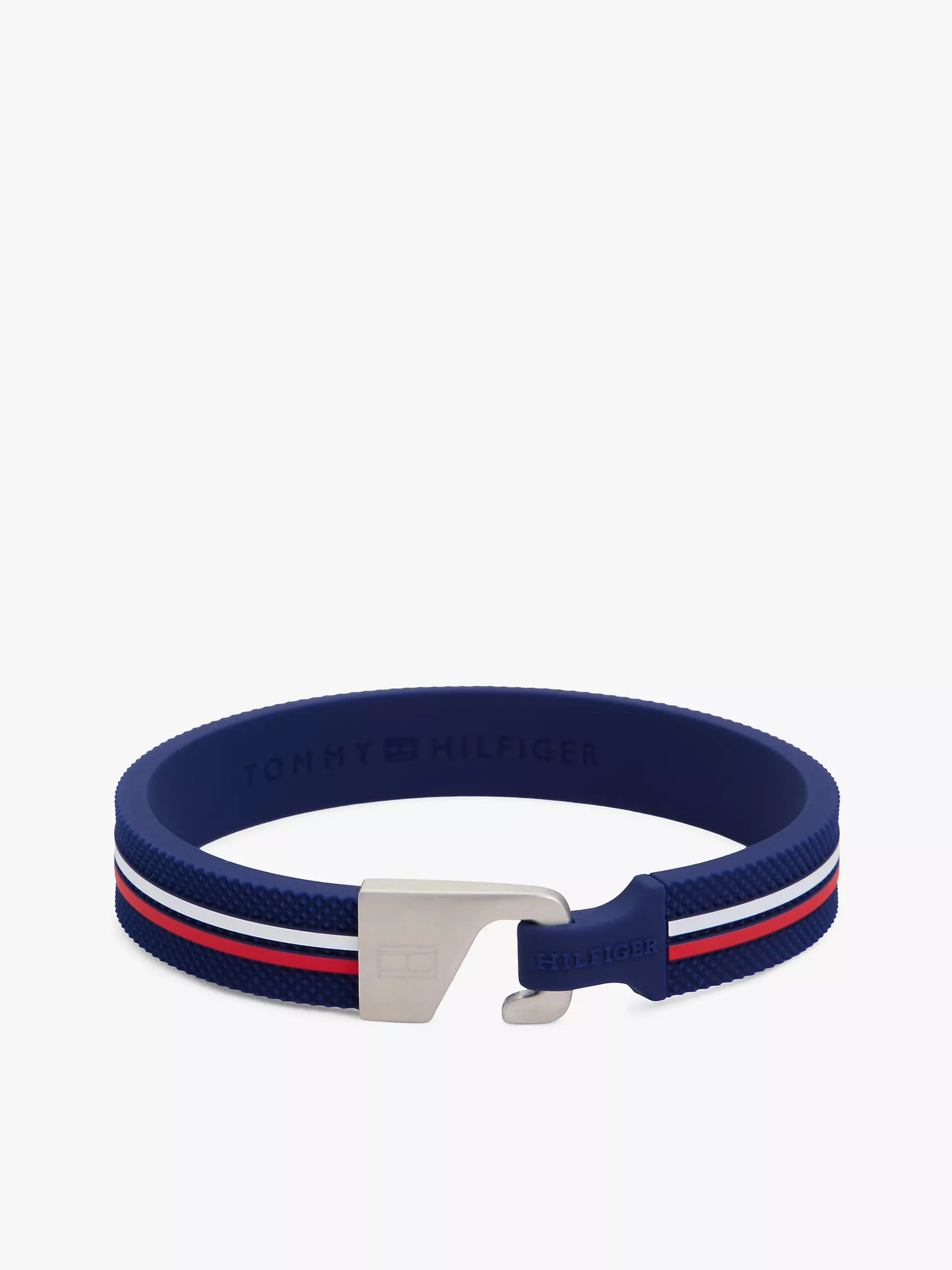 Bracelet en silicone à rayures signature