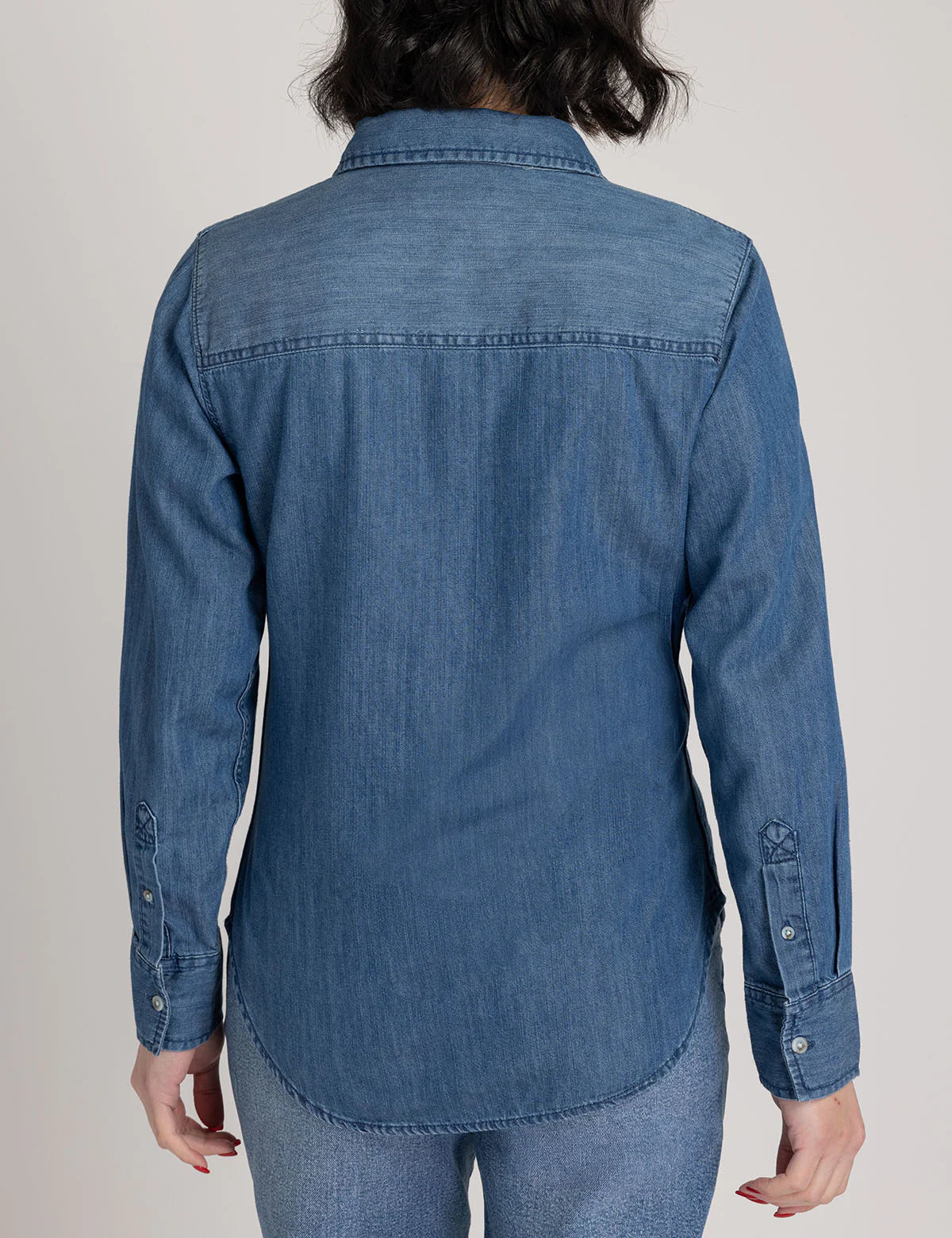 Chemise en jean manches longues