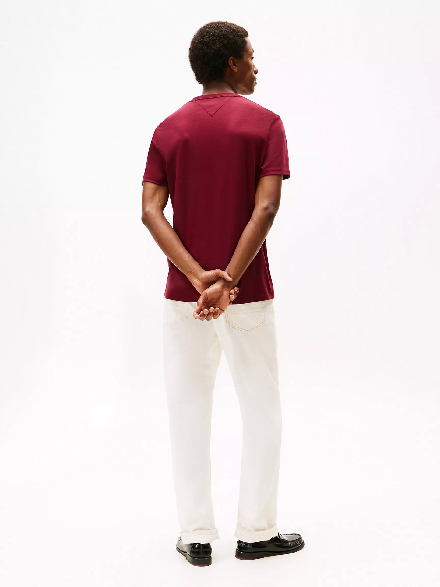 T-shirt en coton interlock à logo feuille de laurier