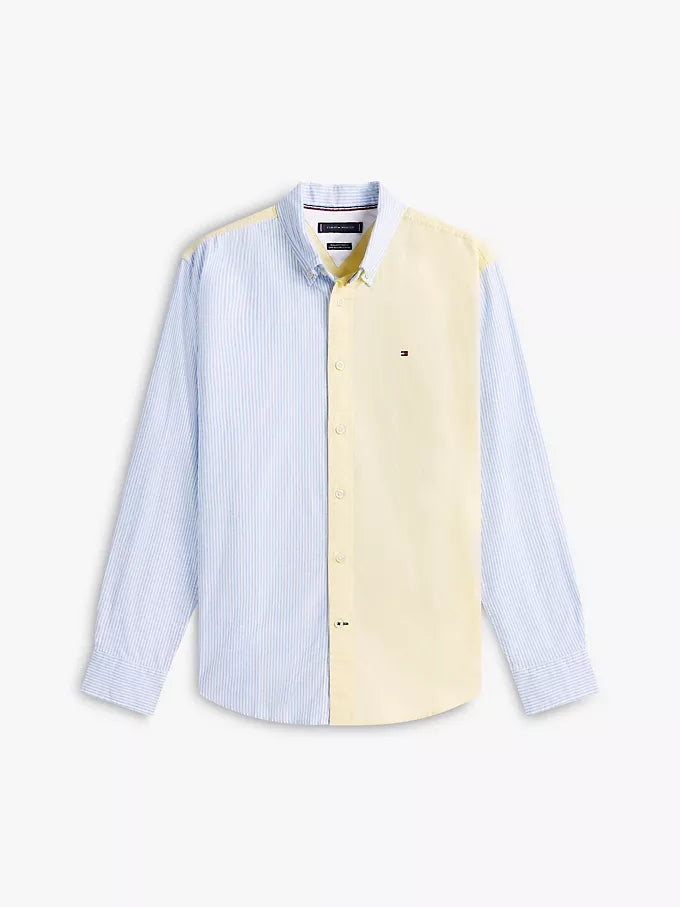 Chemise Regular Fit à rayures colorblock