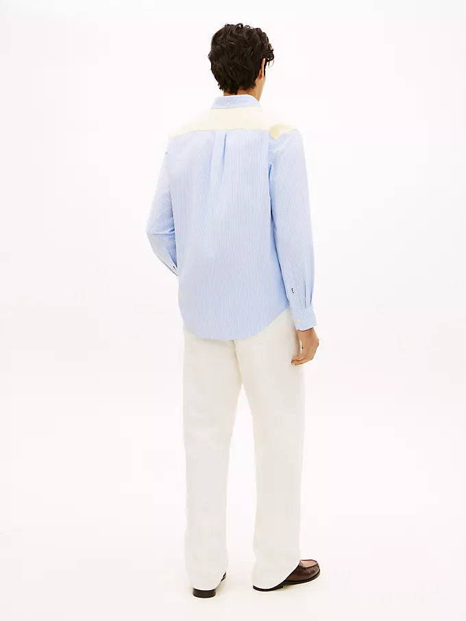 Chemise Regular Fit à rayures colorblock