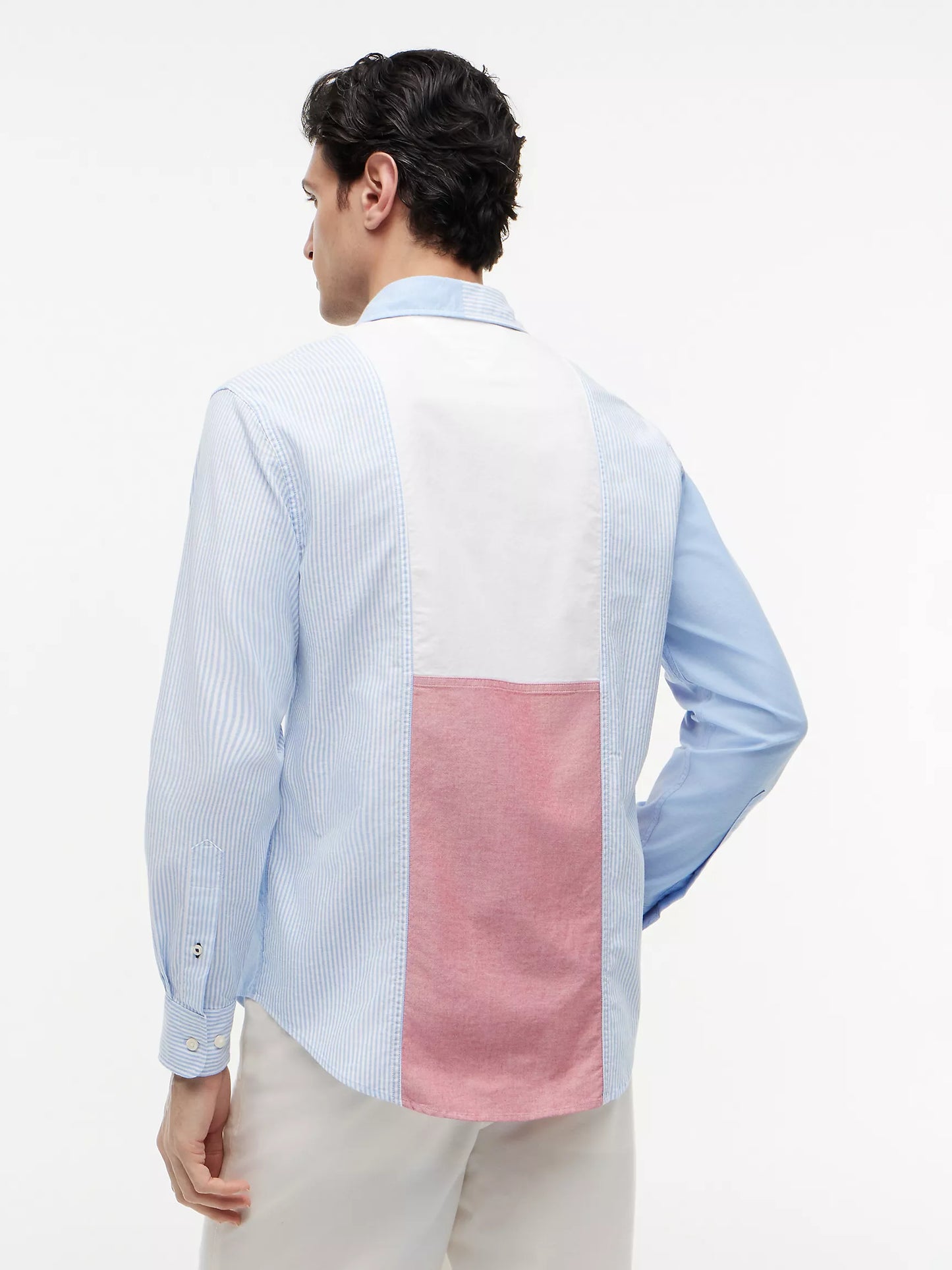 Chemise Oxford à coupe régulière avec blocs de couleur