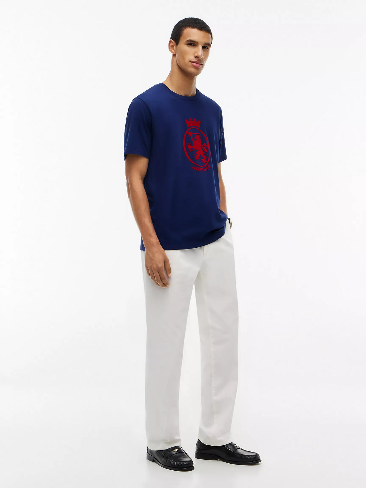 T-shirt à grand logo écusson