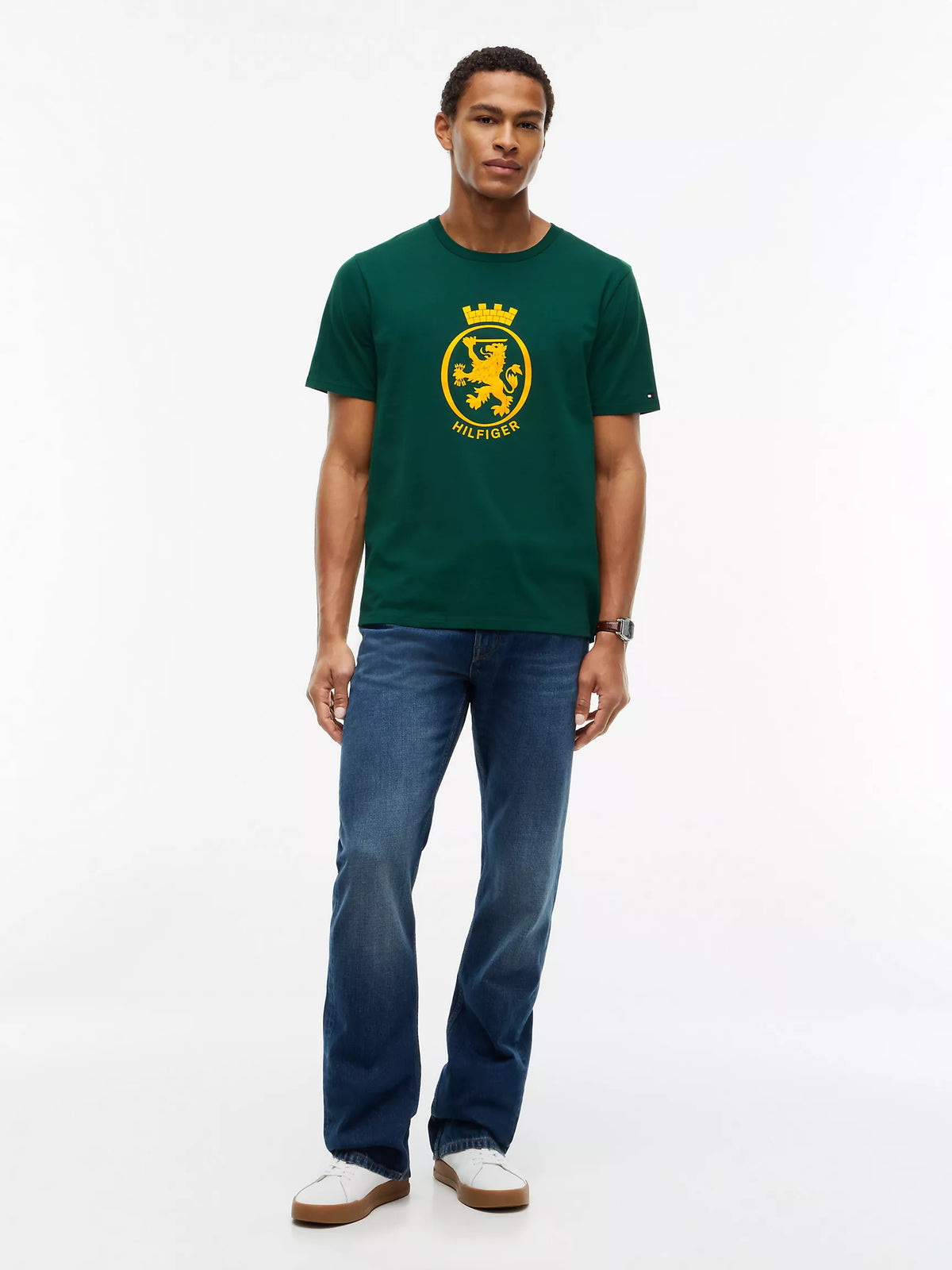 T-shirt à grand logo écusson