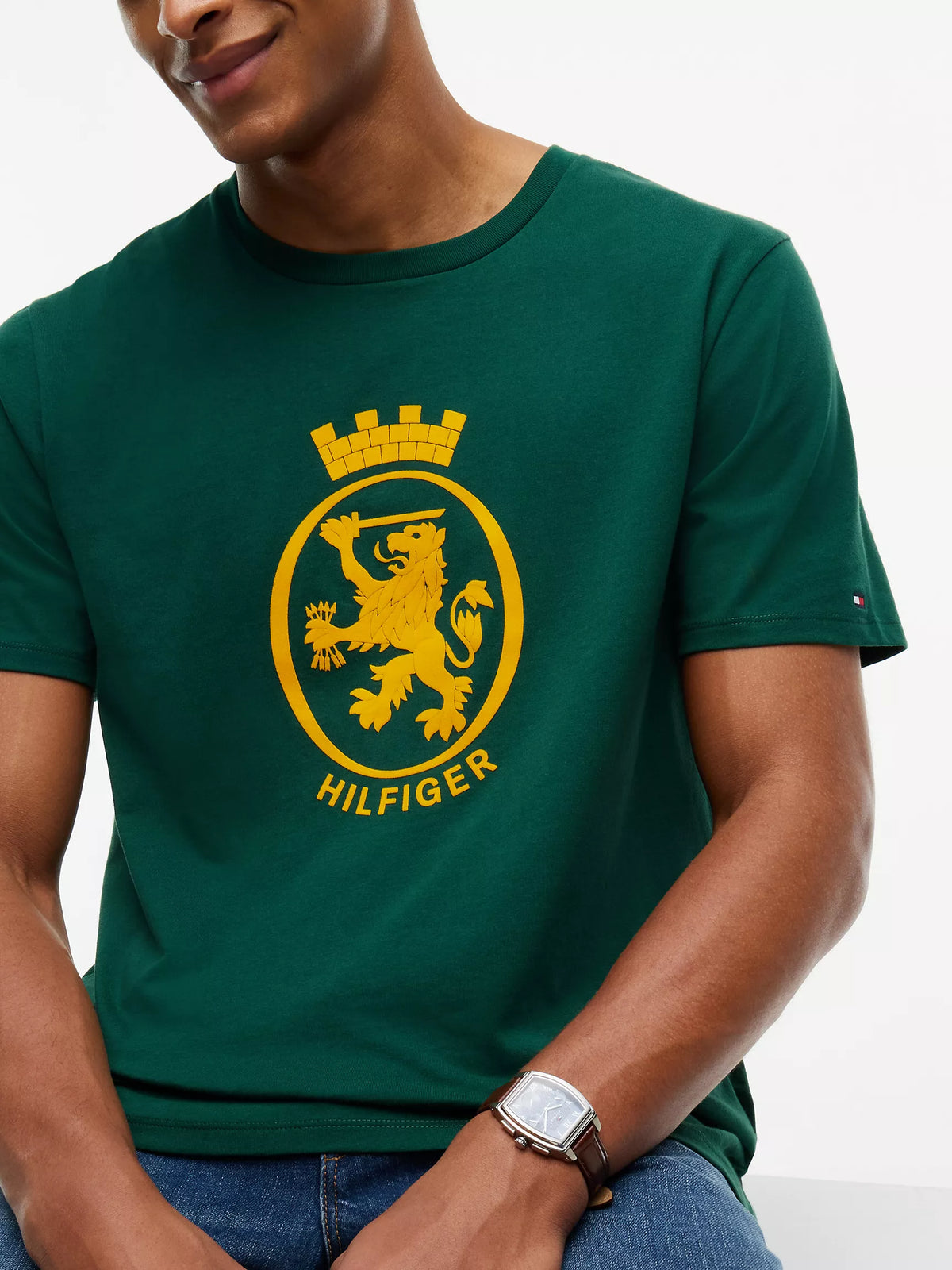 T-shirt à grand logo écusson