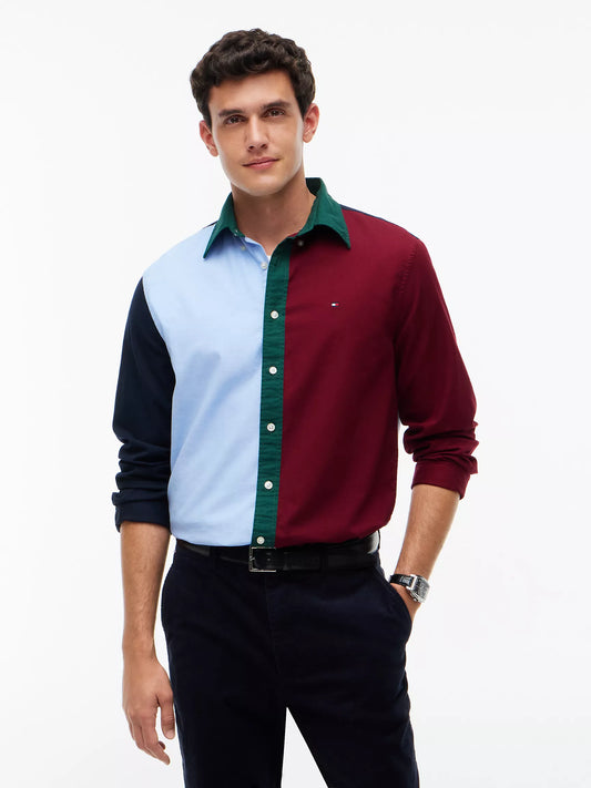 Chemise Oxford Colorblock – Coupe Regular Fit