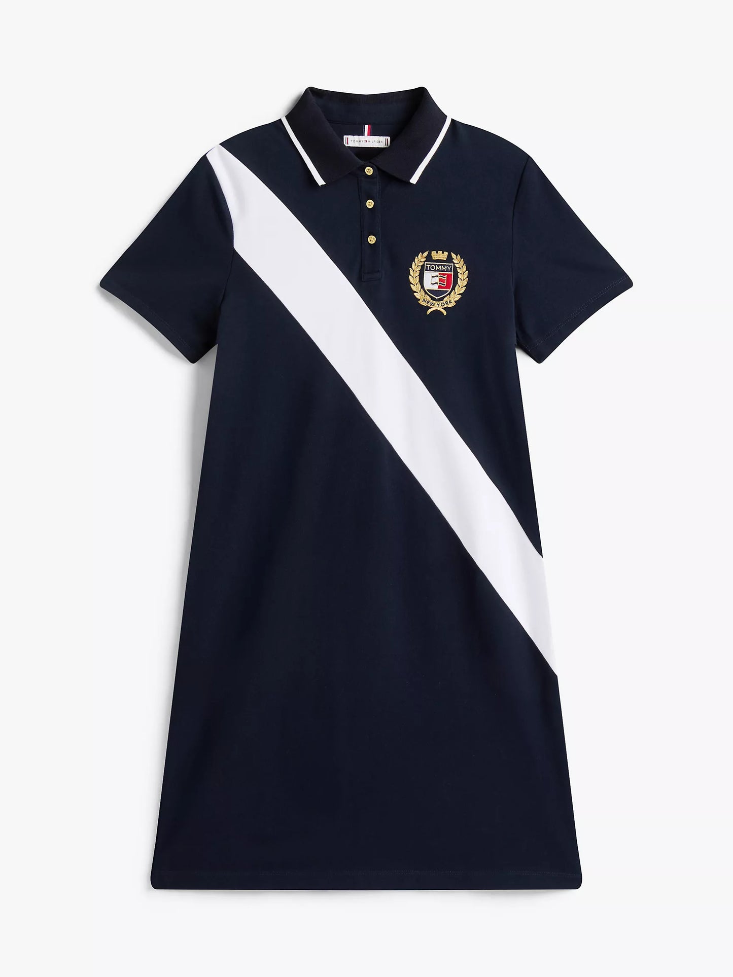 Robe polo à rayures Banner