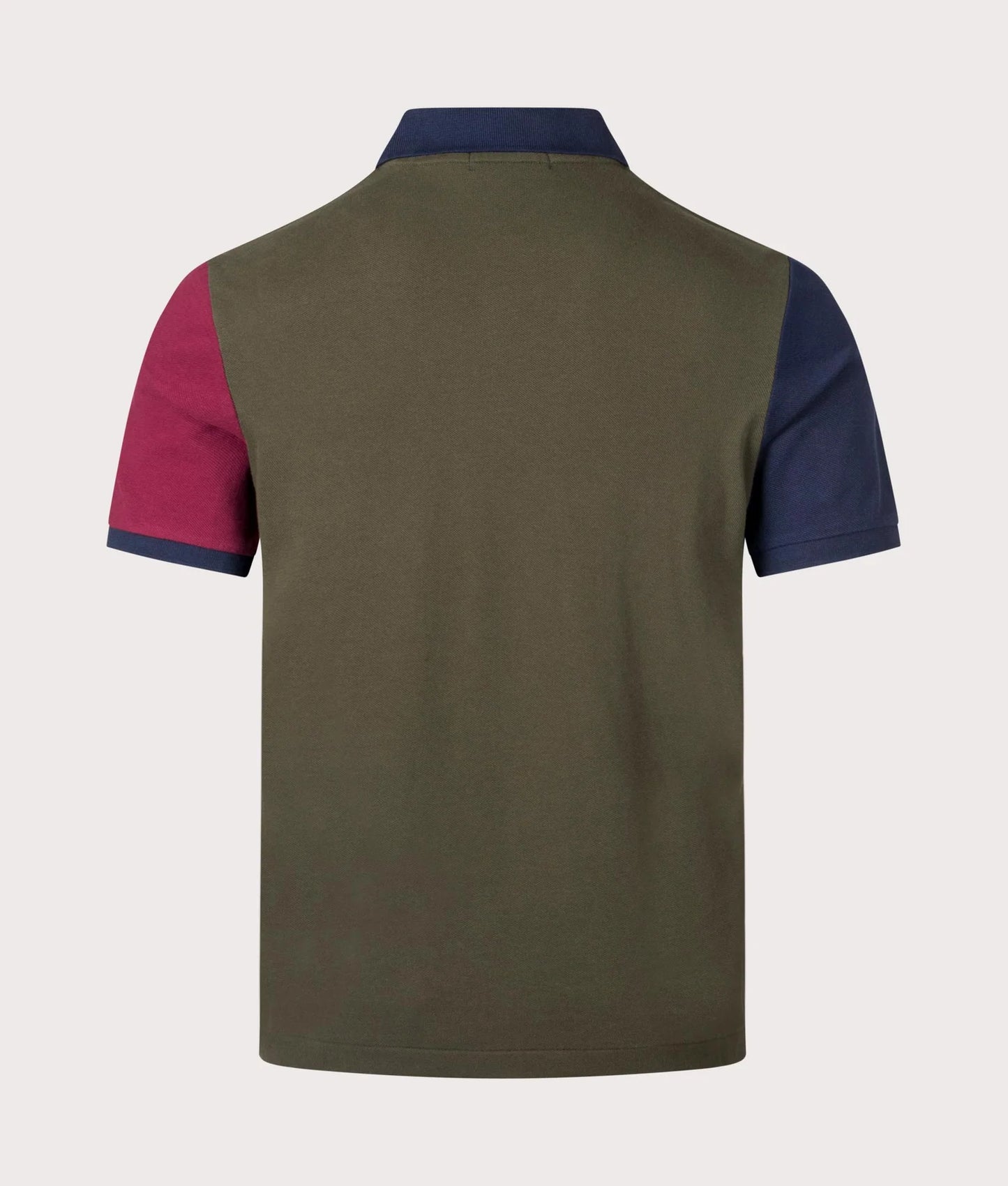 Polo homme coupe Custom Slim Fit avec logo Big Pony en cuir