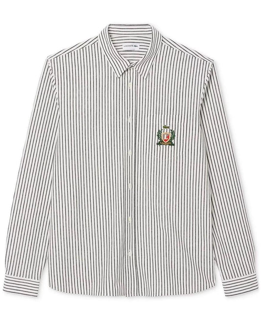 Chemise en coton rayé Regular Fit pour homme