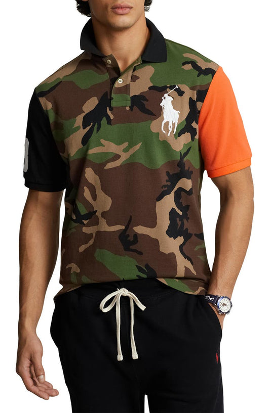 Polo Trellis en coton maille piquée