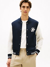 Veste Universitaire  en tissu Terry lourd avec monogramme Script