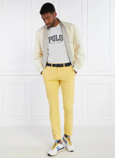 Baskets Train 89 de course à détails côtelés noirs - Blanc-Jaune