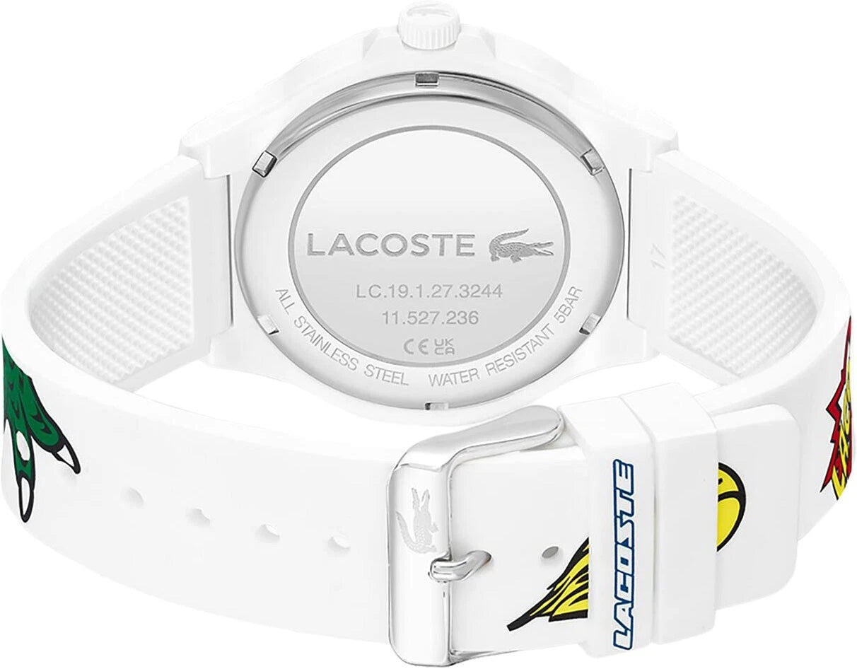 Montre homme Lacoste Neocroc en silicone blanc