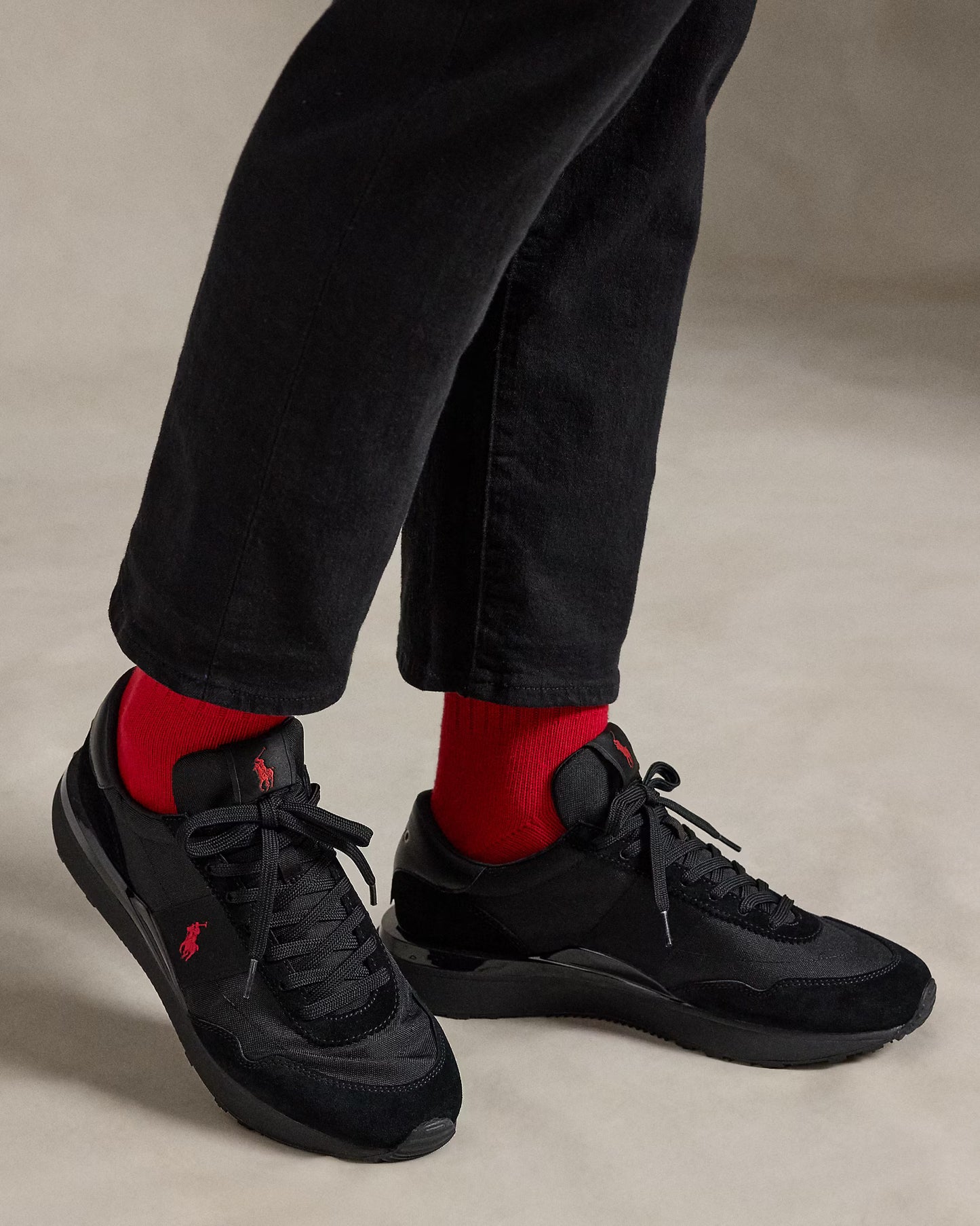 Sneakers Train 89 en daim et Oxford