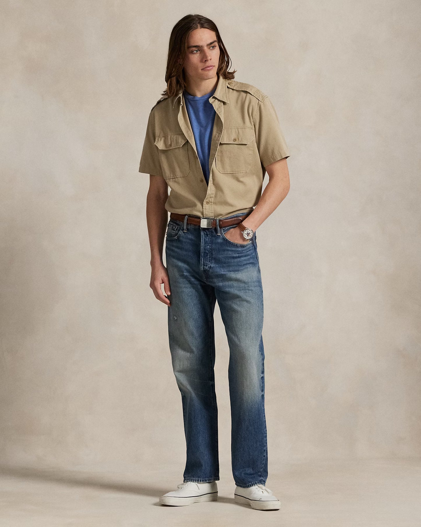 Chemise de travail en twill