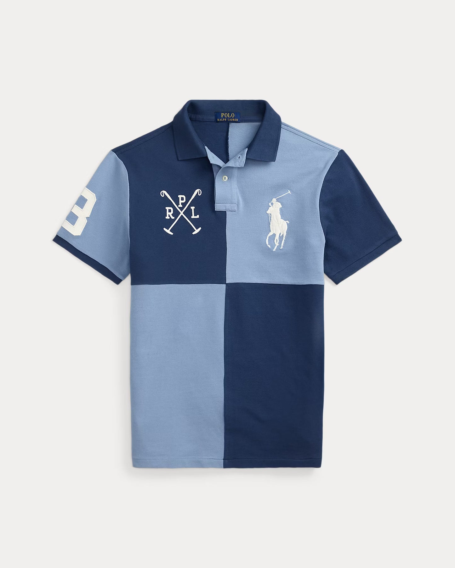Polo en mesh Big Pony – Coupe Custom Slim Fit