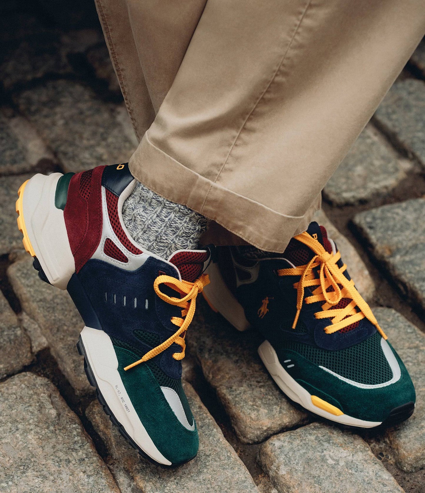 Sneakers  Jogger pour homme en daim et maille